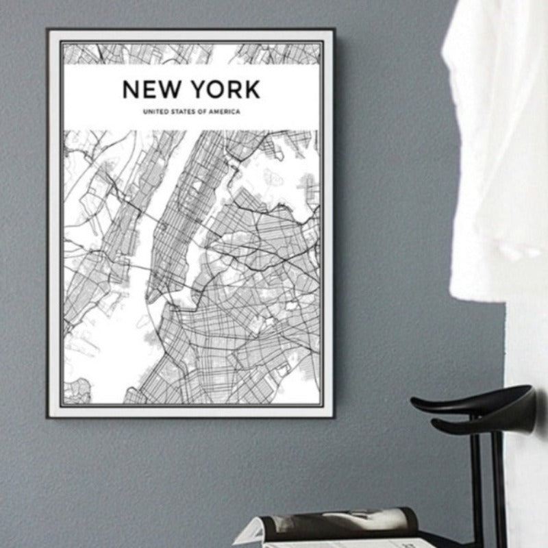 Business In New York - Canvas Wall Art Painting | Bowlift