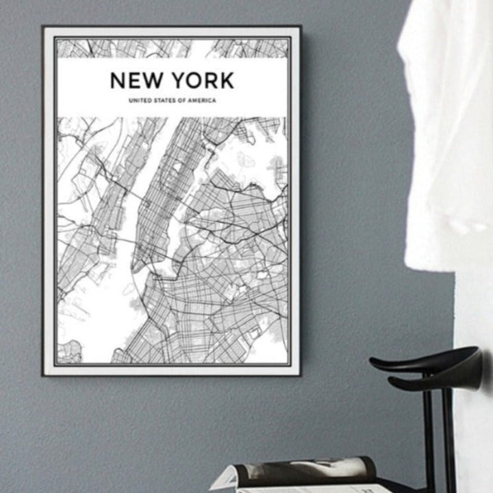 Business In New York - Canvas Wall Art Painting | Bowlift