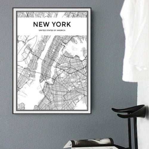 Business In New York - Canvas Wall Art Painting | Bowlift