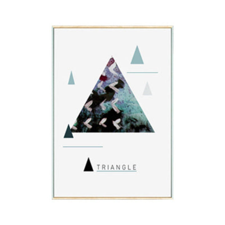 Geometric Nordic Shapes - Canvas Wall Art Painting | Bowlift