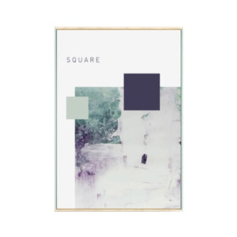 Geometric Nordic Shapes - Canvas Wall Art Painting | Bowlift