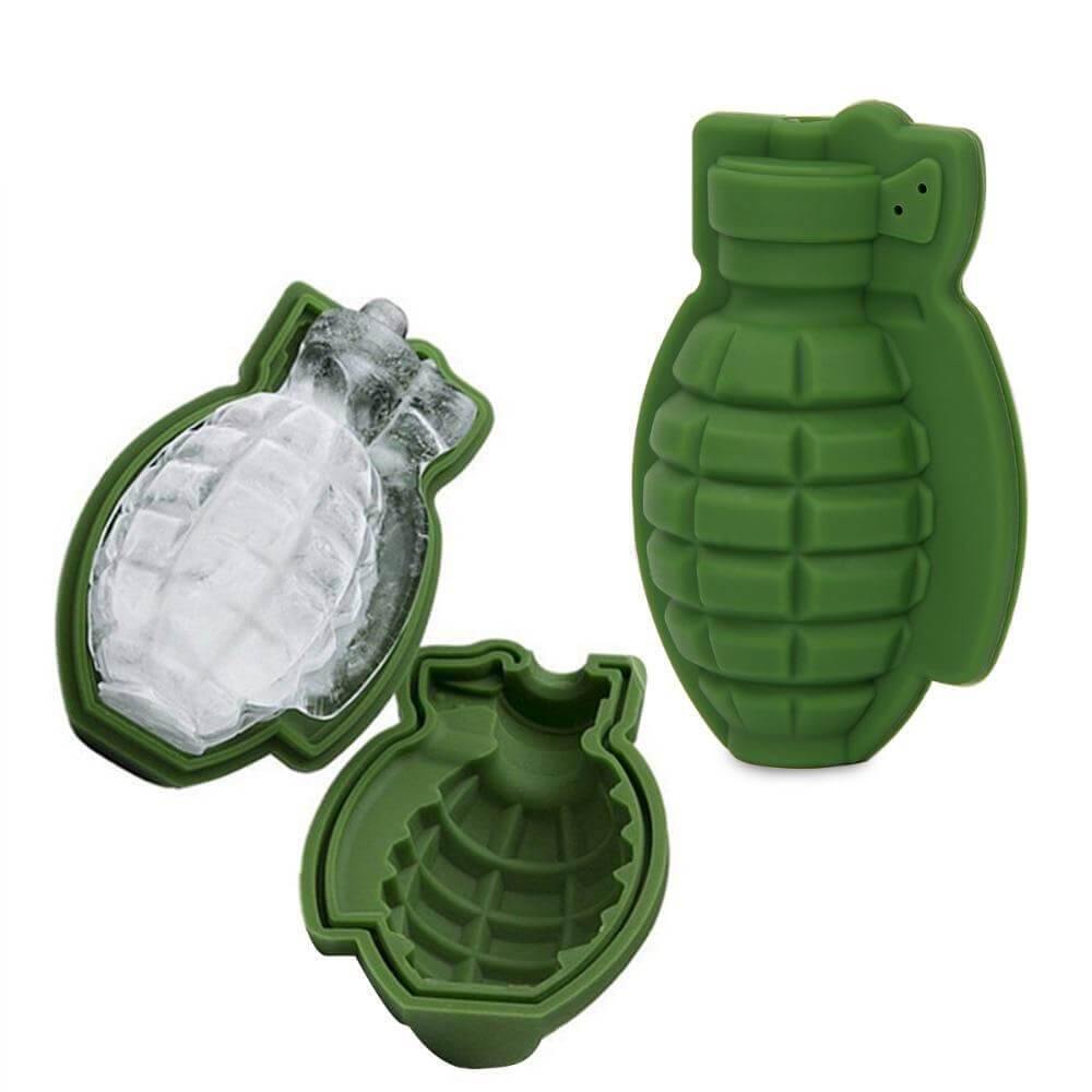 BowLift | 3D Grenade Shape Ice Cube Mold Silicone Trays