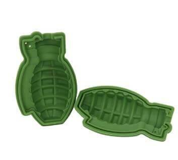 BowLift | 3D Grenade Shape Ice Cube Mold Silicone Trays