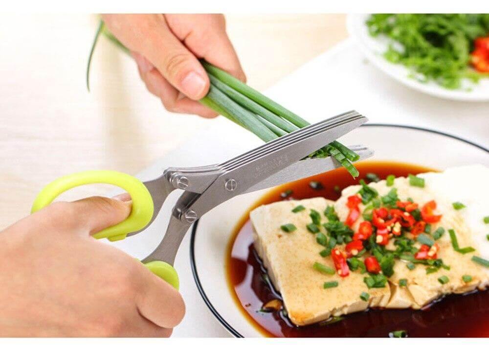 5 Layers Stainless Steel Multifunctional Kitchen Scissors | Bowlift
