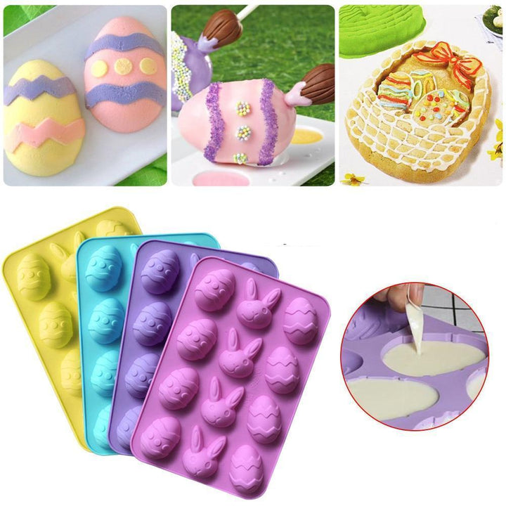 Silicone Cake Mold - Eggs, Rabbit | Bowlift