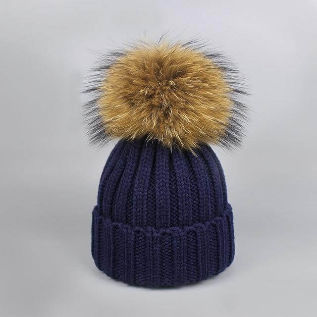 BowLift | Warm Knitted Fur Hat Scarf Set