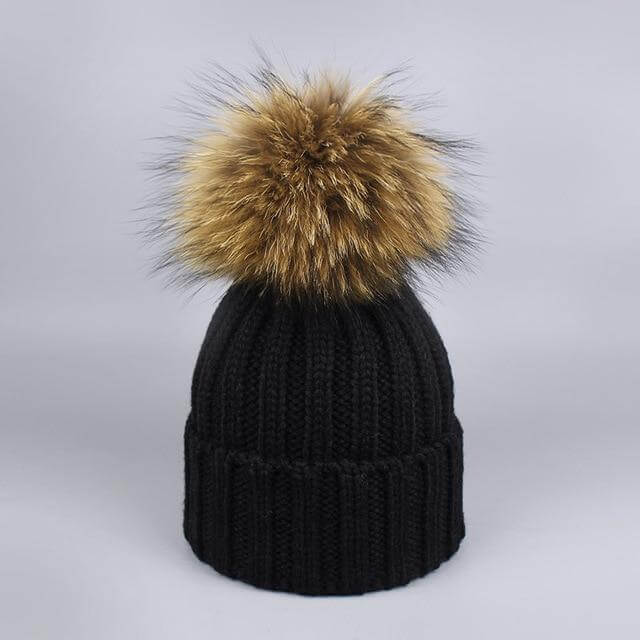 BowLift | Warm Knitted Fur Hat Scarf Set