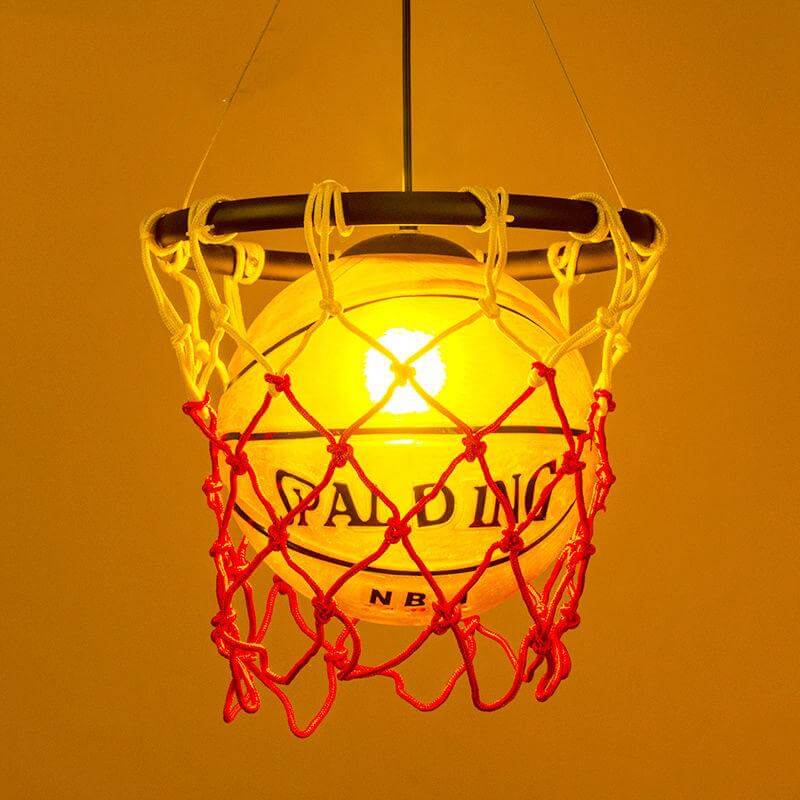 BowLift | Vintage Luminaria Basketball Pendant Hanging Lamp