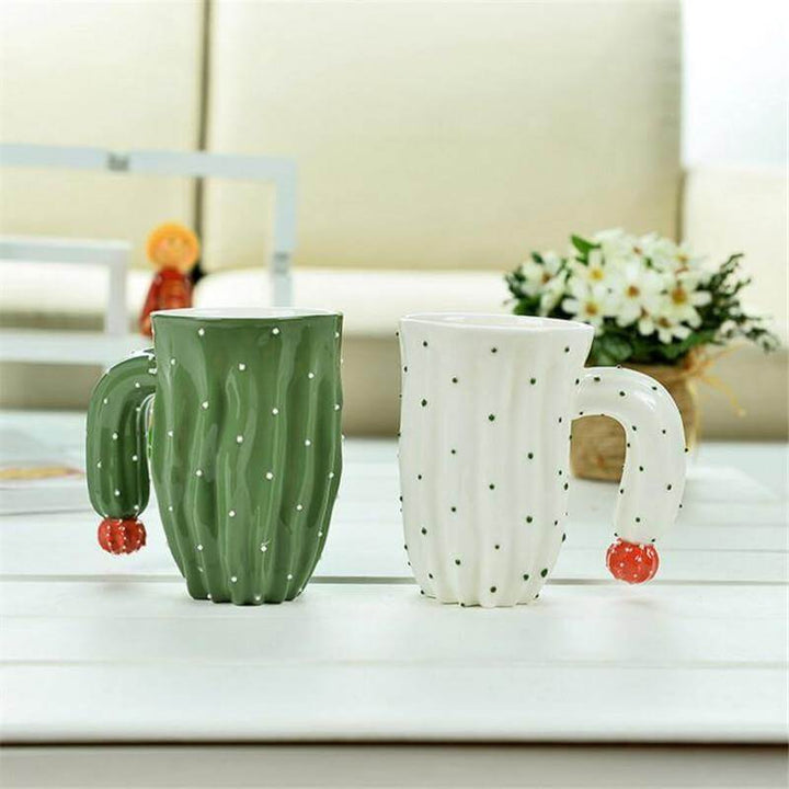 BowLift | 3D Cactus Style Ceramic Coffee Mugs