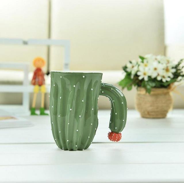 BowLift | 3D Cactus Style Ceramic Coffee Mugs