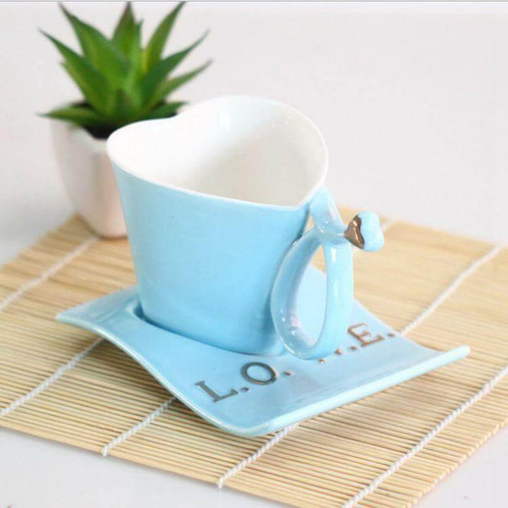 BowLift | Heart Shaped Cute Ceramic Coffee Mug