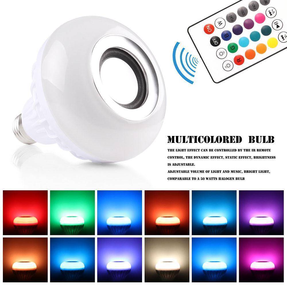 BowLift | Wireless Bluetooth Music Bulb Light Loudspeaker - 12w LED Speaker Color-changing