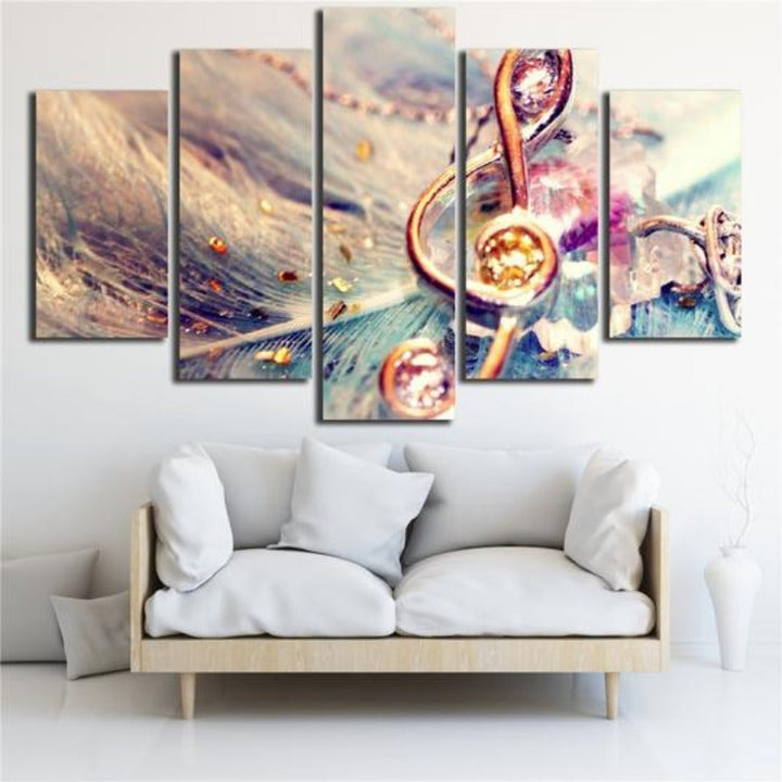Abstract Music Note - Canvas Wall Art Painting | Bowlift