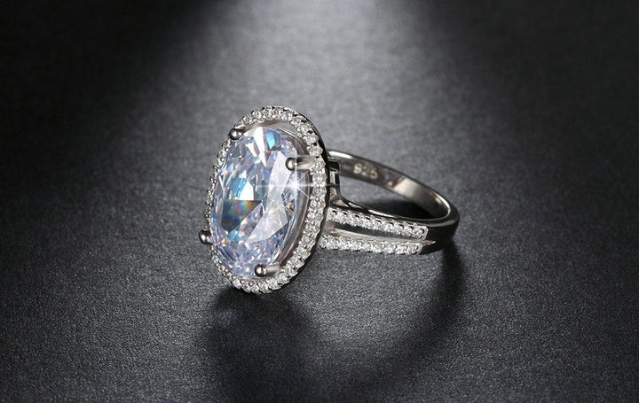 Oval Cut 6ct CZ Ring | Bowlift