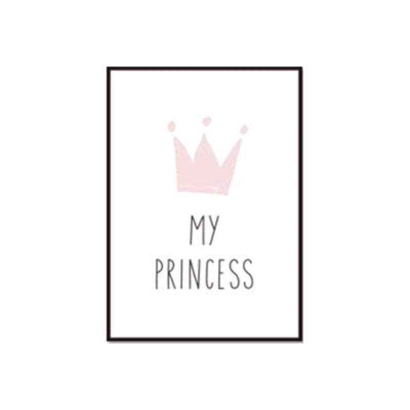 Modern Nursery Love - Canvas Wall Art Painting | Bowlift