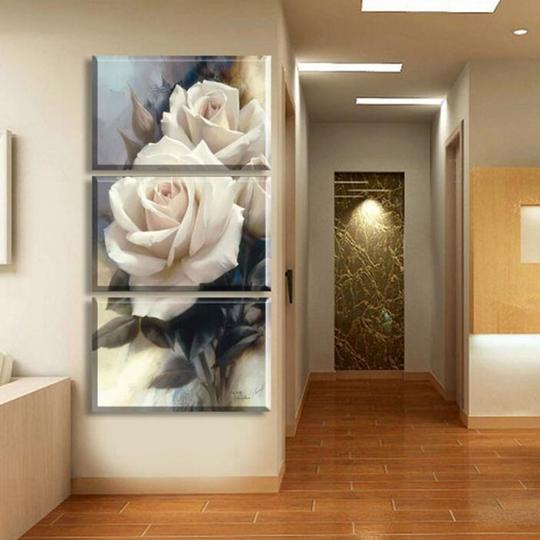 Luxury Rose Flowers - Canvas Wall Art Painting | Bowlift