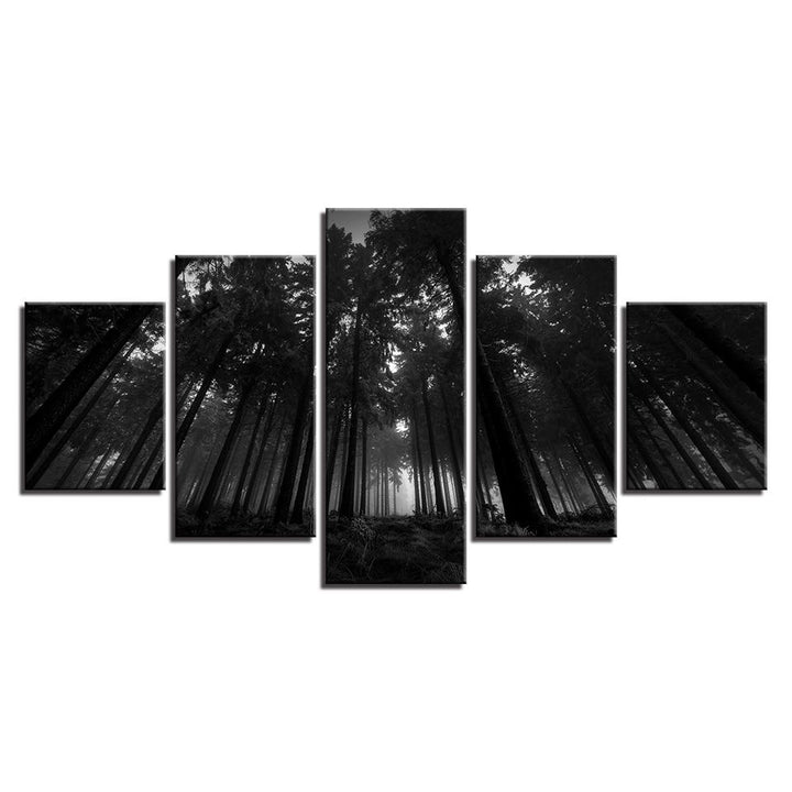 Black Forest Trees - Canvas Wall Art Painting | Bowlift