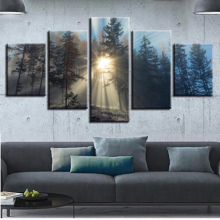 The Forest Light - Canvas Wall Art Painting | Bowlift