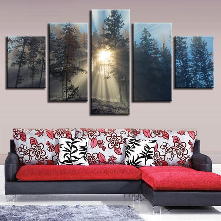 The Forest Light - Canvas Wall Art Painting | Bowlift