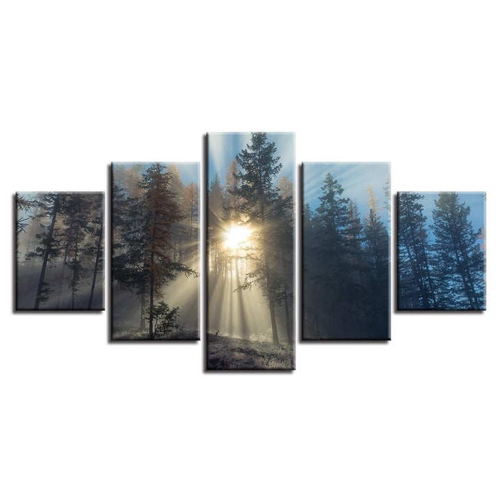 The Forest Light - Canvas Wall Art Painting | Bowlift