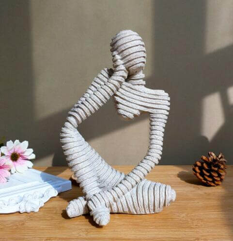 Creative European Thinking Character  Sculpture Home Decoration | Bowlift