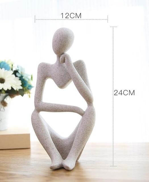 Creative European Thinking Character  Sculpture Home Decoration | Bowlift