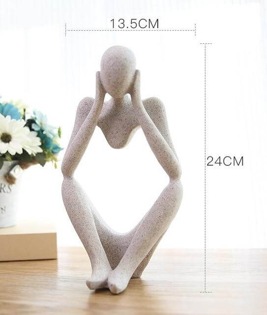 Creative European Thinking Character  Sculpture Home Decoration | Bowlift