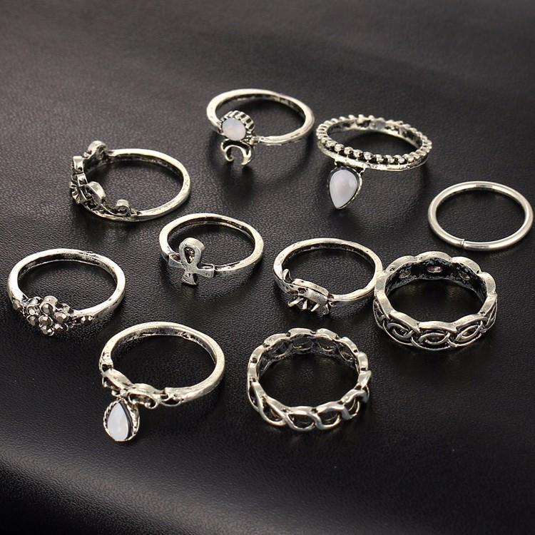 Bohemian Ring Stack - 10 Ring Set | Bowlift
