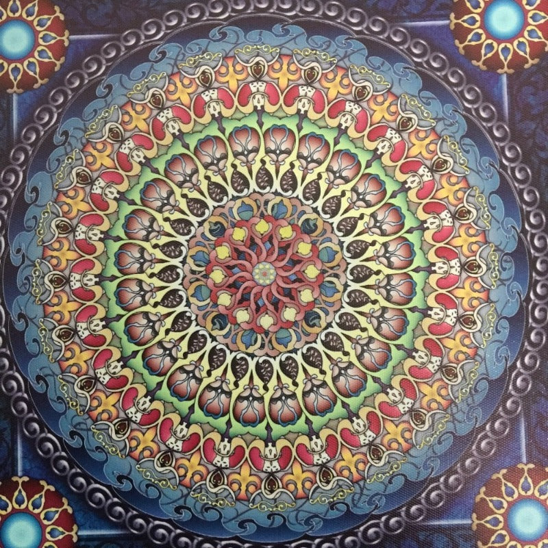 Mandala Ornament Thangka Yoga - Canvas Wall Art Painting | Bowlift