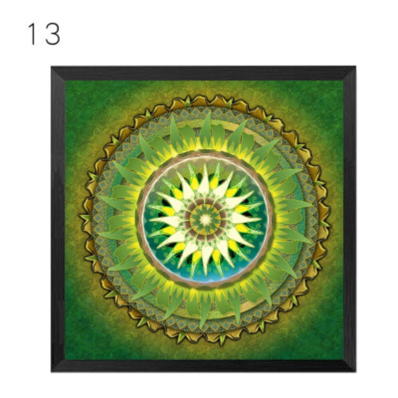 Mandala Ornament Thangka Yoga - Canvas Wall Art Painting | Bowlift