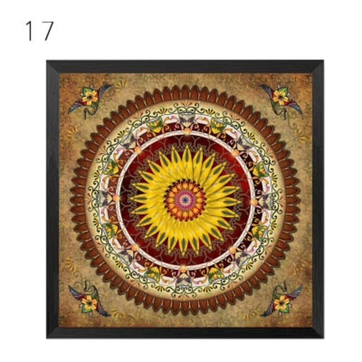 Mandala Ornament Thangka Yoga - Canvas Wall Art Painting | Bowlift