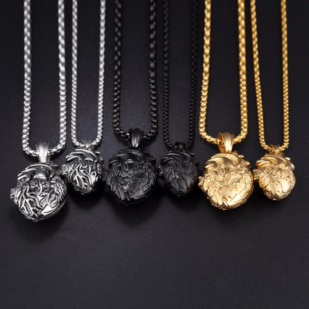 3D Anatomically Correct Heart Charm Necklace | Bowlift
