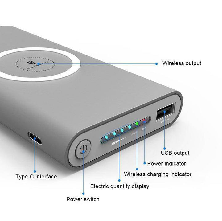 BowLift | Qi Wireless Power Bank Charger For iPhone and Android