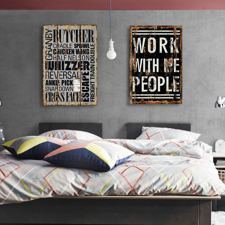 Vintage Europe Posters Love - Canvas Wall Art Painting | Bowlift