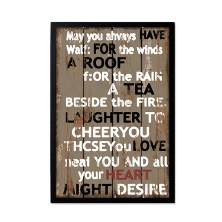 Vintage Europe Posters Love - Canvas Wall Art Painting | Bowlift