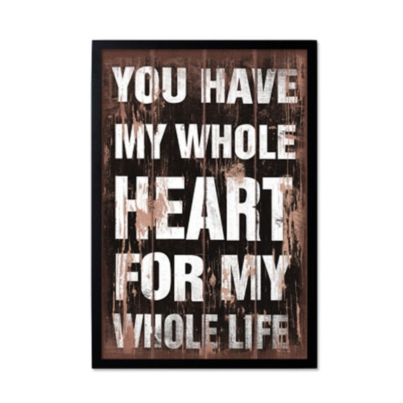 Vintage Europe Posters Love - Canvas Wall Art Painting | Bowlift