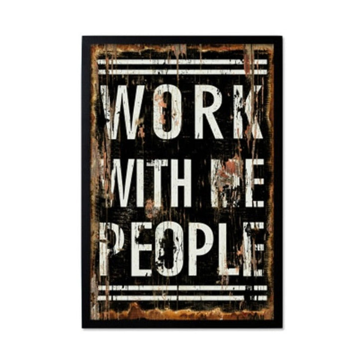 Vintage Europe Posters Love - Canvas Wall Art Painting | Bowlift