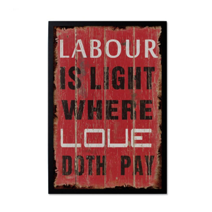 Vintage Europe Posters Love - Canvas Wall Art Painting | Bowlift