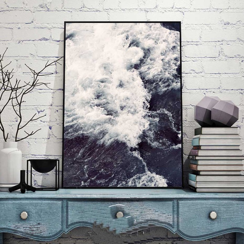Sea Spray Landscape Nordic - Canvas Wall Art Painting | Bowlift