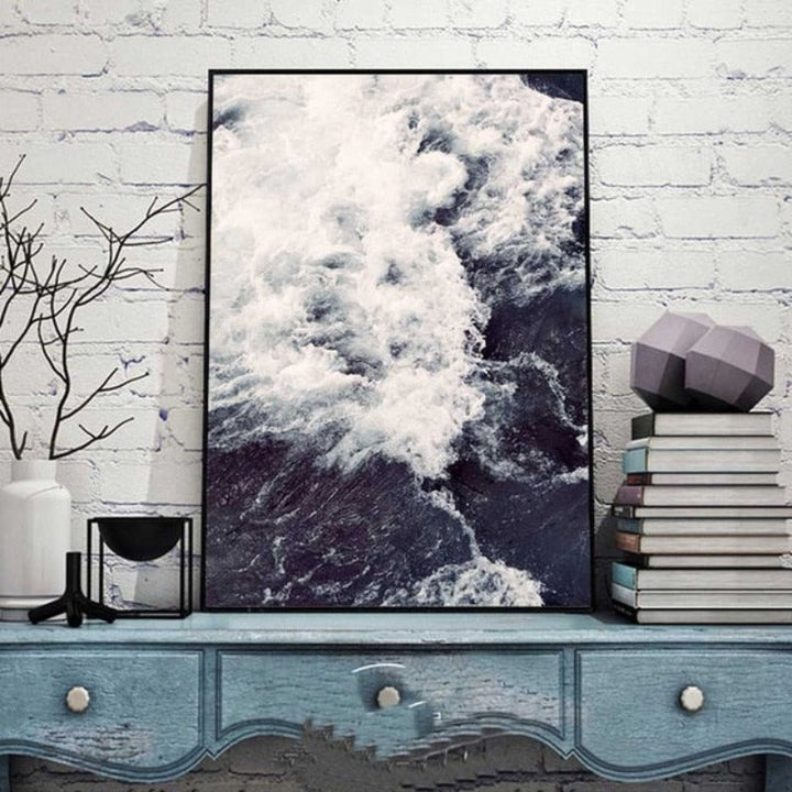 Sea Spray Landscape Nordic - Canvas Wall Art Painting | Bowlift