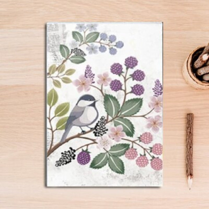 Nordic Vintage Flower Bird Butterfly - Canvas Wall Art Painting | Bowlift