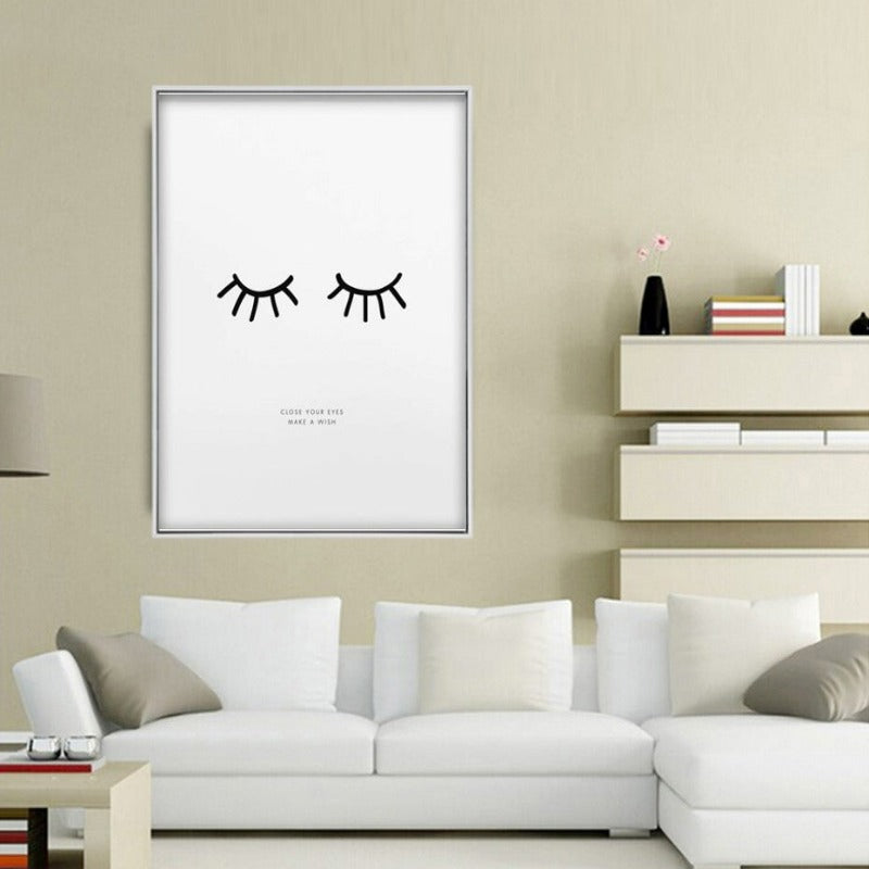 Close Your Eyes Make A Wish - Canvas Wall Art Painting | Bowlift