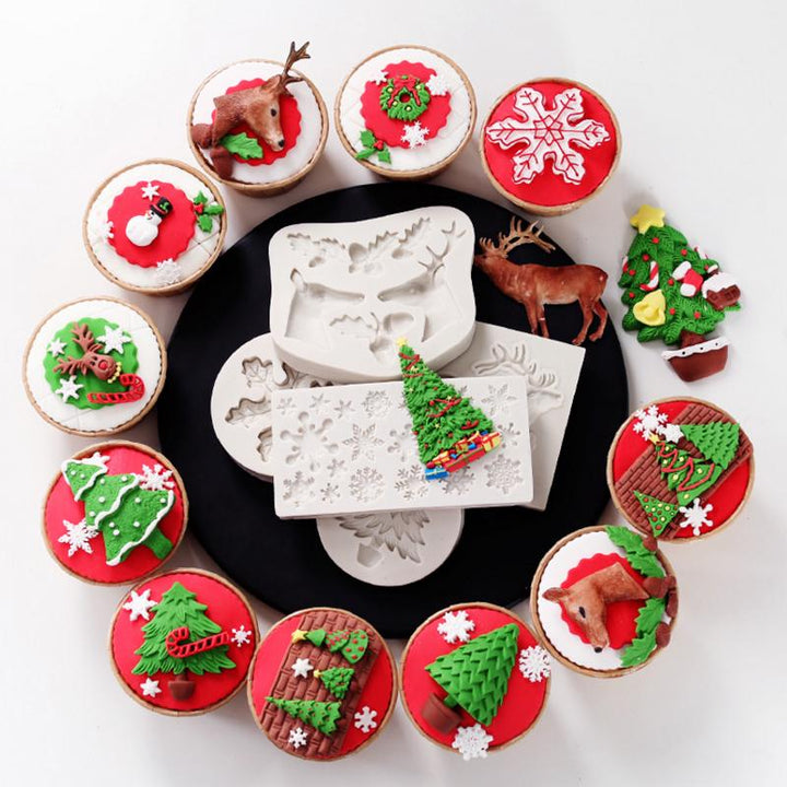 Christmas Silicone Cookie Molds | Bowlift