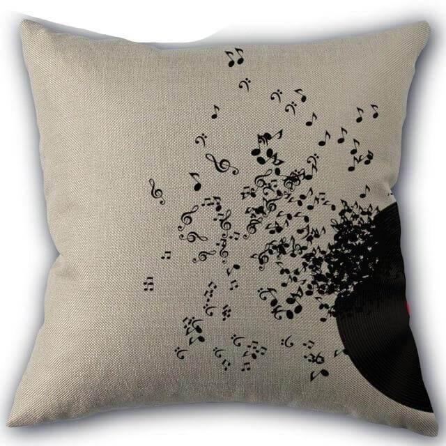 BowLift | Decorative Comfy Musical Notes Pillow Case