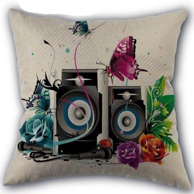 BowLift | Decorative Comfy Musical Notes Pillow Case