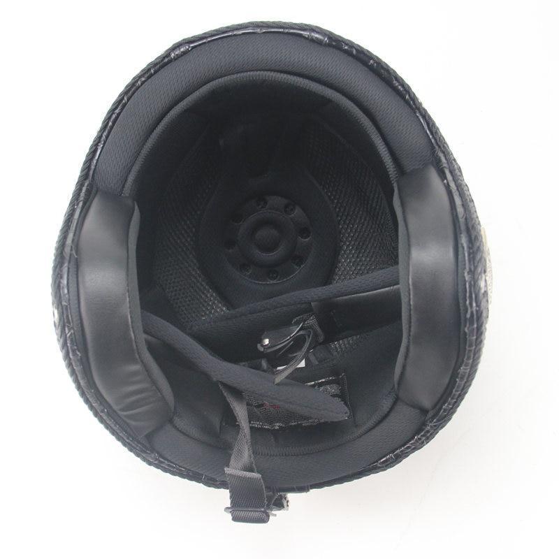 BowLift | Retro Vintage Motorcycle Helmet Open Face With Goggle Mask