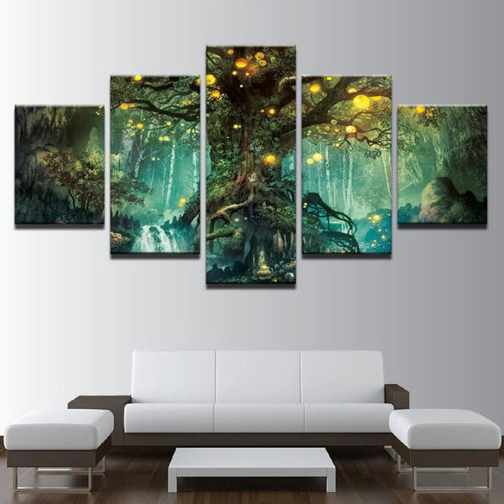Enchanted Tree - Canvas Wall Art Painting | Bowlift
