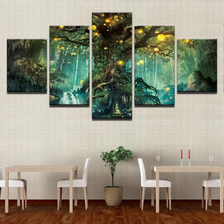 Enchanted Tree - Canvas Wall Art Painting | Bowlift