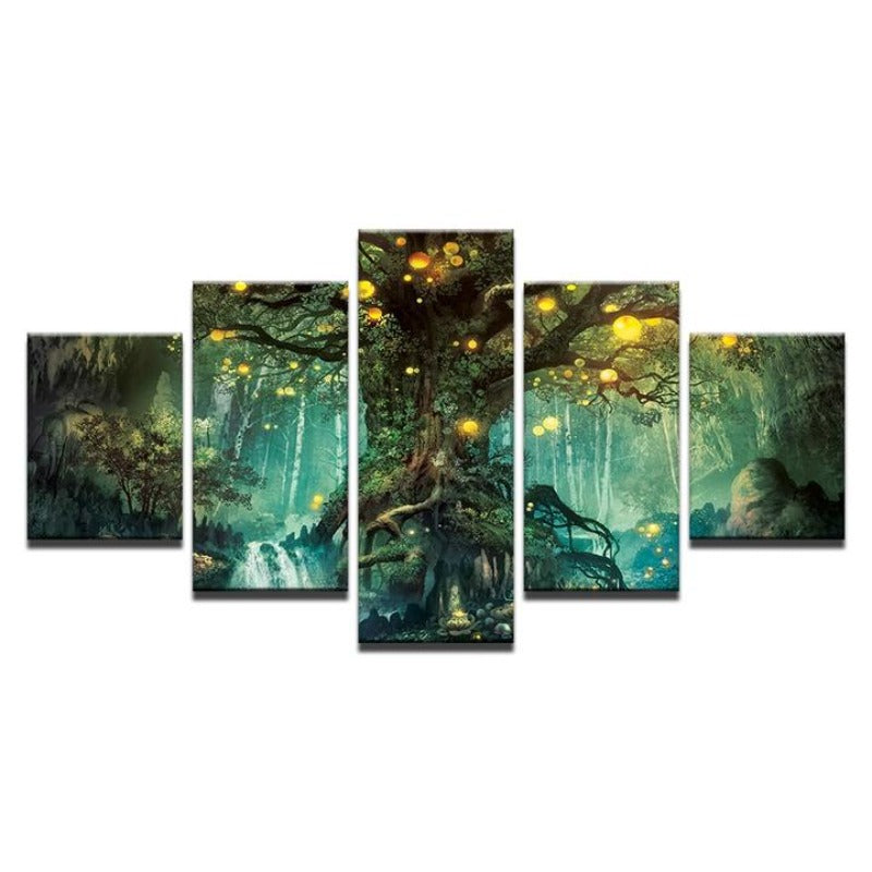 Enchanted Tree - Canvas Wall Art Painting | Bowlift