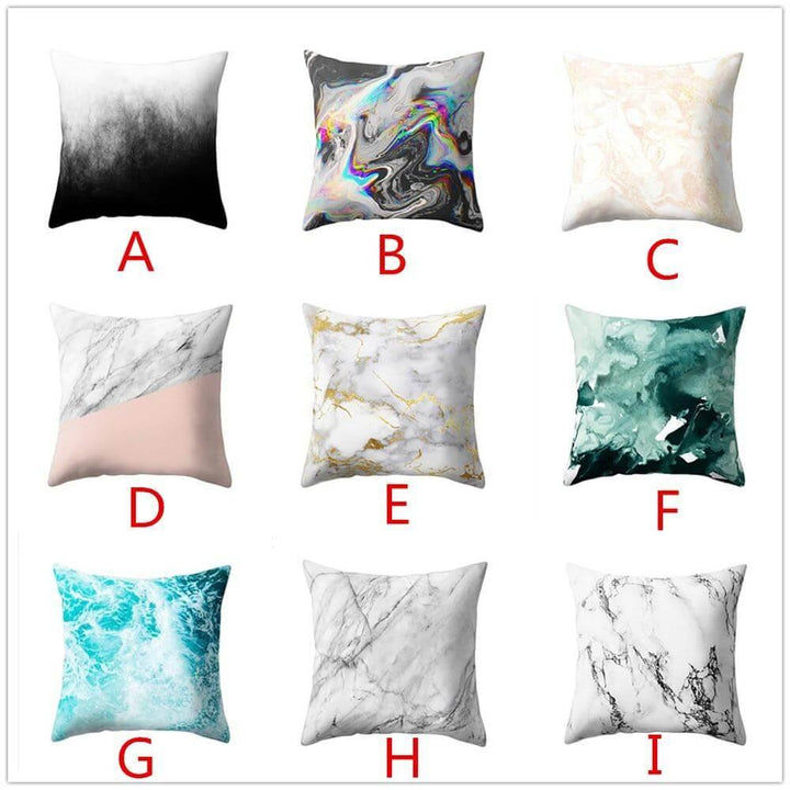 BowLift | Marble Look Printed Home Pillow Cases